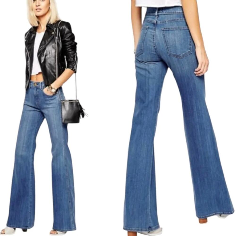 CURRENT/ELLIOT NWT The Girl Crush Trouser Wide Leg Denim Jeans – Size 31